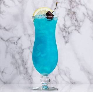 Blue lagoon cocktail drink 