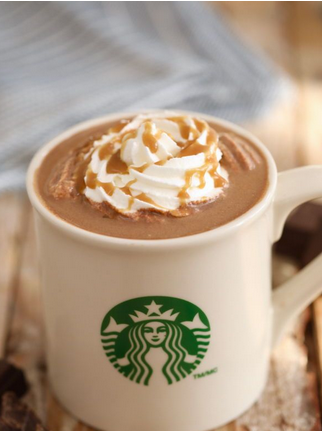 Hot chocolate Starbucks drinks